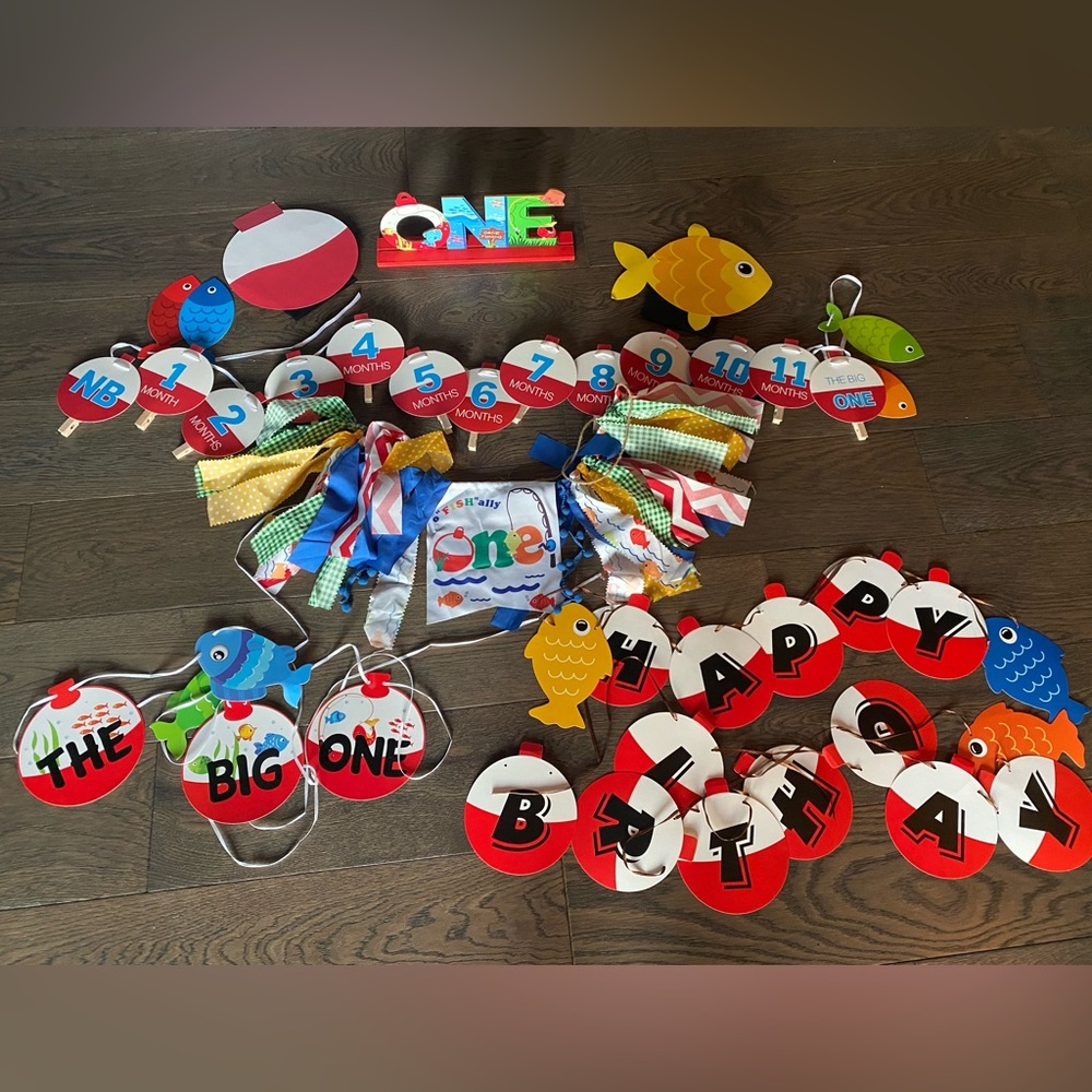 O-fish-ally ONE birthday decorations!